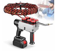 Tire-Câble à Ruban de Poisson,Machine de Câblage Mural pour électricien | Enfile-Aiguille électrique à Batterie Au Lithium,Vitesse Traction du Fil 40 M/Min,1Battery-37500mah pour Construction Murale
