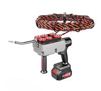 Tire-câble à ruban de poisson, machine de câblage mural pour électricien, tire-fil électrique sans fil, machine à enfiler les fils 40 m/min, pour câble de communication de décoration,25000mAh-1Battery