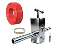 Tire-Câble - Aiguille de Tirage de 15 mètres Résistante et Flexible - Dispositif pour Tirage de Câbles dans et Conduits - pour Installation de Câblage Hydroélectrique dans Conduits Chantiers de