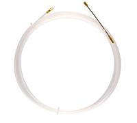 Tire-câble en Nylon, Blanc, diam. 3 mm, 15 mètres, avec bornes Fixes