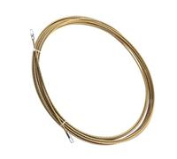 Tire-câble Métallique Or à Ressort Flexible, Tête Plate 4 MM | Enfileuse Électrique pour Câble et Fil, Forte Tension, Conception 360 Degrés sans Angle Mort, Rainure Sombre