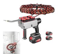 Tire-câble mural sans fil, tire-câble électrique sans fil passe-câble mural 40m/min outil de passage de câbles pour le câblage hydroélectrique et les travaux de construction 2Battery-37500mah