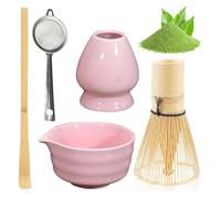 Tire De Fouet Artisanal Matcha Ceramics Bowl Metal Sifter Améliore Les Thés Teat STIRING