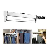 Tire des Pantalons de Pantalons Pantalons Pantalon, Tige de Placard de Garde-Robe coulissante - Rail de vêtements Extensible, tirage de Rail de Cintre, Armoire à Robe réglable Rail de vêtements, Rack