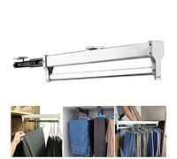 Tire des pantalons de pantalons pantalons pantalons rails de vêtements extensibles Rail - Rail de placard de garde-robe coulissante, rail de vêtements de garde-robe réglable, rail de cintre de