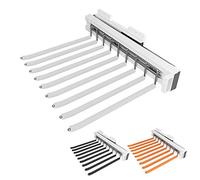Tire des Pantalons de Pantalons Pantalons Rack, Placard latéral Droit Tire Un Pantalon de Pantalon à Cravate pour économie d'espace et Rangement, 9 Rails de vêtements en Acier, Cintre de Pantalon