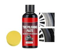 Tire Dressing | 50ml Tyre Coating Wax with Sponge - Tire Coating for Truck Motorcycle Rv Looking like New Long-Lasting Bright Luster Protection Blackening