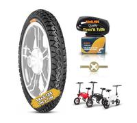 Tire Ebike Tires Upgraded Tires 14x2.125 for Electric Bike Tire Tube | 14 2.125 Rubber Anti-Puncture Tire for ebike with Bent Valve Inner Tube | 57-254