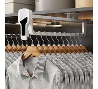 Tire extensible Tile de placard Tile de placard coulissant de service lourd pour rangement de placard pour rangement de placard Pigne pour la garde-robe Hangle de rail Entroniseur de placard idéal