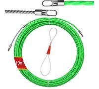Tire Fil Electrician, 10M Fish Tape Cable Aiguille Electricien Électrique Filetage Guide Fil Conduit avec Tête Flexible de Guidage, pour Câble de Communication Mur Conduit de Sol