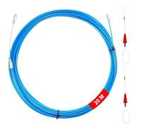 Tire Fil électriques, 20 m Sonde de Tirage de Câble, 3,6 mm Diamètre Câble en Polyester avec 2 Ressorts de Guidage, Sonde D'électricien, Tire Fils Electrique, Pour Câbles, Fibre Optique, Chantiers