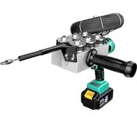 Tire Fil Machine À Corder Automatique D'Électricien, Machine À Enfiler Les Câbles Électricien Tirant Le Fil Caché Enfileur pour Faire Passer Les Fils À Travers Les Murs, Travaux de Câblage,1*Battery