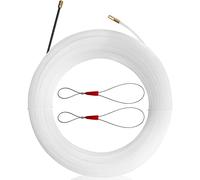 Tire Fils Electrique 1 Rouleau Enfileur de Fil Électrique 20m Câble en Nylon Flexible à Travers le Mur Extracteur de Câble avec 2 Faisceaux de Câbles pour l'Insertion et l'Extraction de Câbles