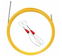 Tire Fils Electrique En Fibre de verre De 4mm,Extracteur CâBle Ruban Poisson,Dispositif De Filetage,Outil d'Insertion et d'Extraction de Câbles,Electric Cable Wire Puller (50M,Yellow)
