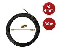 Tire fils noir en nylon Ø4mm, 30m, à tête interchangeable TECNID - VELAMP - SYN4-030