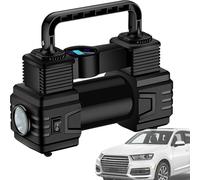 Tire Inflator Air Compressor 12v | Electric Auto-Stop Car Tire Pump | Valve Adaptors And Led Light | Electric Tire Inflator With Digital | Compact Tire Pump | Portable Tire Inflator For All Vehicle