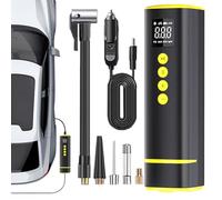 Tire Inflator Pump Car - 150 psi sans fil Tire Inflator | Compresseur d'air portatif, électrique sans fil Jauge de pression pour vélo de voiture, motocycle Automotive Balls Bicycle Bike Car