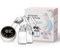 Tire-lait automatique, double pompe à lait à haute aspiration, massage et séparation gaz-liquide, affichage LED, faible bruit et sans douleur - Tire-lait électrique