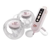 Kinderkraft Tire-lait électrique GENTLEFLOW double – 3 modes, 9 niveaux, 5 tailles 17–27 mm, Rosa