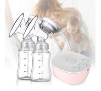 Tire-lait électrique Double Pompage, Portable Bébé Pompe 3 Mode et 9 Niveaux Reglable Conteneur 150ml Sans BPA