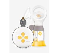 Tire-lait électrique double rechargeable Swing Maxi + 2 téterelles blanc/jaune TU