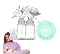 Tire-lait électrique double | Tire-lait d'extraction avec 2 bouteilles de lait | Plusieurs modes, tire-lait portable pour voyage à domicile allaitement