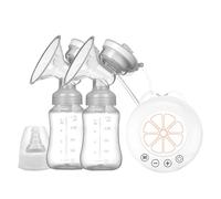 Tire-lait électrique double,Tire-lait électrique | Pompes d'extraction de tire-lait avec 2 bouteilles de lait, portables à plusieurs modes, à faible bruit pour les mamans qui travaillent