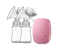Tire-Lait Électrique Double Tire-Lait Portable Automatique Pour l'Alimentation du Lait Maternel 2 Modes Réglables et 4 Niveaux de Pompage d'Aspiration de Charge Usb, Silicone de Qualité Alimentaire