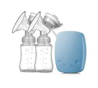 Tire-Lait Électrique Double Tire-Lait Portable Automatique Pour l'Alimentation du Lait Maternel 2 Modes Réglables et 4 Niveaux de Pompage d'Aspiration de Charge Usb, Silicone de Qualité Alimentaire