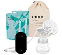 LIONELO Fidi Go tire-lait électrique avec technologie d'expression biphasée, portable et compact, 9 niveaux d'aspiration, 5 niveaux de massage, fonctionnement très silencieux, affichage LED