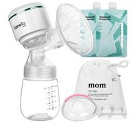 LIONELO Fidi Plus Tire-lait électrique triphasé sans fil 180 ml, tire-lait portable à économie d'énergie, 9 niveaux de massage, 150 min d'autonomie 3 entonnoirs en silicone