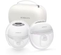 Tire-lait Électrique M5 Portatif et Indossable - Double Tire-lait Mains Libres avec Flange à Double Joint, 3 Modes & 9 Niveaux de Succion, Silencieux et Rechargeable USB - Lot de 2 pour Allaitement