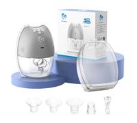 Tire Lait Electrique Main Libre Bellababy, Silencieux et Sans Douleur, 4 Modes et 9 Niveaux d'aspiration, Facile à Assembler/Démonter, Brides de 24 mm, Insert de 17mm, 19mm, 21mm, 1 Pièce