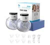 Tire-lait Electrique Main Libre Double, Bellababy Tire lait sans fil avec Ecran Tactile LCD, avec 4 Modes et 9 Niveaux Brides de 24 mm, avec Insert de 17mm, 19mm, 21mm, 2 Pièces