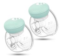 Tire Lait Électrique: Tire-lait Électrique Mains Libres - Tire Lait Electrique Portable avec 3 Modes - 9 Niveaux d'aspiration et Fonction Mémoire, Faible Bruit (2 Pièces, Vert)