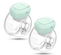 Tire Lait Électrique: Tire-lait Électrique Mains Libres - Tire Lait Electrique Portable avec 3 Modes - 9 Niveaux d'aspiration et Fonction Mémoire, Faible Bruit (2 Pièces, Vert)