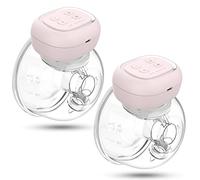 Tire Lait Électrique: Tire-lait Électrique Mains Libres - Tire Lait Electrique Portable avec 3 Modes - 9 Niveaux d'aspiration et Fonction Mémoire, Faible Bruit (2 Pièces, Rose)