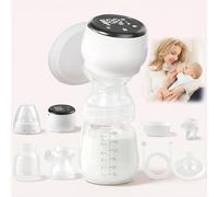 Tire-Lait Électrique, Tire-Lait Électrique Portable avec 4 Modes et 15 Niveaux, Pompe à Lait Matériel Silicone Doux et Sans Douleur, Sans BPA, Ultra-Silencieux, Écran Tactile LED pour Maison et Déplac