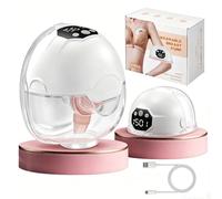 Tire Lait Main Libre Électrique LED avec 4 modes et 9 niveaux | 240mmHg Puissance d'Aspiration & 40dB Silencieux | Tire Lait Electrique Main Libre 210ml BPA-Free | Idéal Maison, Bureau & Voyages