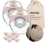 Tire-lait mains libres LIONELO Fidi Free Slim - Lot de 2 - Discrète - 150ml - 4 Tailles - 3h sans fil - Beige