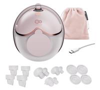 Kinderkraft Tire-lait électrique MAMAFLOW – portable, sans fil, 4 modes, 9 intensités, USB‑C – Rose