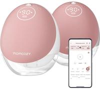Momcozy Tire-lait M9 Mobile Flow Double Blanc Rose