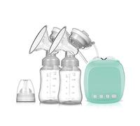 Tire-Lait, Pompe d'Allaitement Électrique à Double Aspiration Rechargeable Prévention du Refoulement Portatif 9 Niveaux de Massage Confortable Ultra-Silencieux,Silicone de Qualité Alimentaire