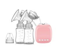 Tire-Lait, Pompe d'Allaitement Électrique à Double Aspiration Rechargeable Prévention du Refoulement Portatif 9 Niveaux de Massage Confortable Ultra-Silencieux,Silicone de Qualité Alimentaire