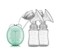 Tire-Lait, Pompe d'Allaitement Électrique Dual Suction Breast Tire-Lait Automatique Confortable Silencieux Usb Rechargeable Portable Silicone de Qualité Alimentaire Empêcher le Refoulement