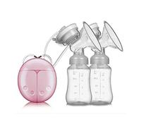Tire-Lait, Pompe d'Allaitement Électrique Dual Suction Breast Tire-Lait Automatique Confortable Silencieux Usb Rechargeable Portable Silicone de Qualité Alimentaire Empêcher le Refoulement