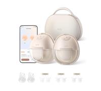 Tire-lait portable eufy S1 Pro, électrique avec technologie chauffante, coque de charge portable, rythmes intelligents via application, aspiration de qualité hospitalière, sans fuite et silencieux