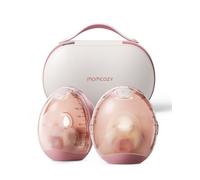 Momcozy Tire-lait électrique Air 1 double mains-libres portable Blanc Rose