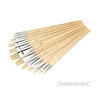 Silverline 633927 Lot de 12 pinceaux plats 12 pcs