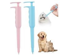 Tire-Pilule pour Chat 2 pièces en Plastique pour Animaux de Compagnie avec tête en Silicone Pratique pour Les Chats tireur pour Chien 7x2 pour Capsule de comprimé Oral